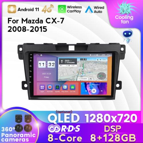 MEKEDE 64G Android 10 Car Radio Multimedia GPS stereo Player For Mazda CX7 CX-7 CX 7 ER 2008-2015 WiFi carplay BT FM