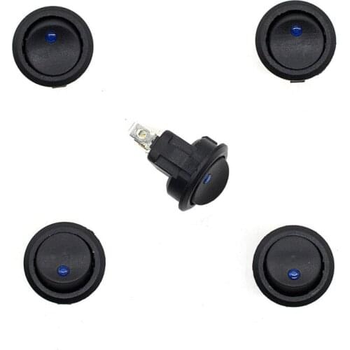 WUPP car and motorcycle accessories round 3 foot ship type with lock switch modified ship type rocker power switch 12V