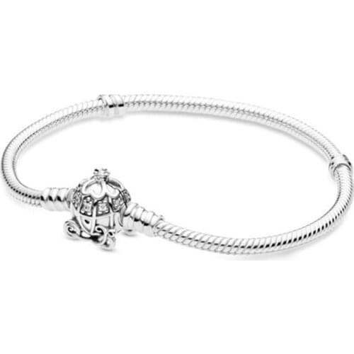 Kakany New 925 Sterling Silver Pumpkin Coach Bracelet High Quality European Fashion Jewelry
