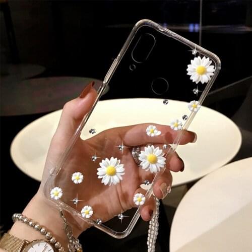 Little Daisies flower Case For Huawei Honor 6C 7A Pro 9C P40 30 8 9 10 9X 10X Lite E V20 P Smart 2020 2021 Soft TPU Phone Cover