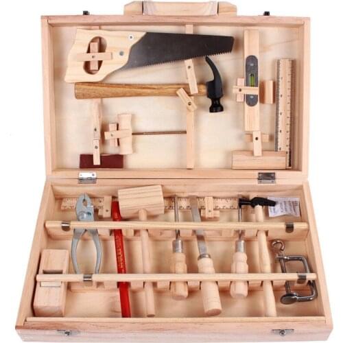 Wooden Simulation Disassembly And Assembly Multifunctional Maintenance Toolbox Enlightenment Puzzle Set Childrens Toys