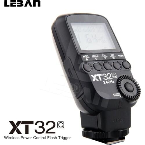 Godox XT32C HSS 1/8000s Build-in 2.4G Wireless Power Control Flash Trigger for Canon