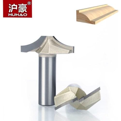 HUHAO 1pc 1/2" Shank Trimmer Router Bits For Wood Tungsten Carbide Woodworking Engraving Endmill For Edge Trimming Machine