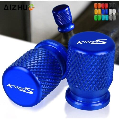 K1200 S Motorcycle CNC Vehicle Wheel Tire Valve Stem Cap Cover FOR BMW K1200S 2004-2008 2007 2006 2005 Universal Accessories 2PC