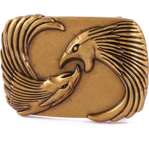 Western Cowboy Double Eagle Totem Zinc Alloy Belt Buckle Mens Accessories