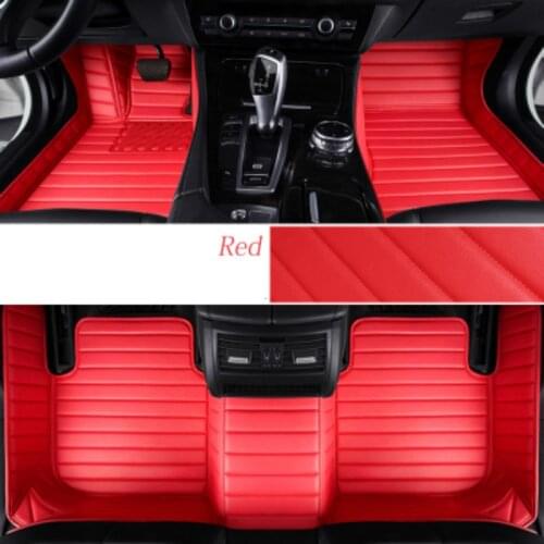 Colorful Full Covered Waterproof Carpet Custom Car Floor Mats for MITSUBISHI ASX GALANT LANCER OUTLANDER GRANDIS PAJERO