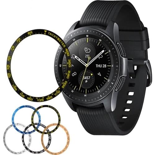 Metal Bezel for Samsung Galaxy Watch 46mm / 42mm Cover Sport Adhesive Case Bumper Ring Watch Accessories