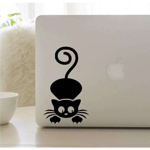 Notebook computer sticker Cat Pattern laptop decals vinyl Removable cat decal computer Decor coffee mug Decoration Decal Z917