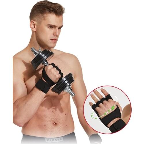 New Design Sports Palm Fitness Non-Slip Lengthened Wrist Brace Weightlifting Main Belt Black Wrist Boxing Hand Palm Finger Guard