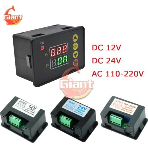DC 12V DC 24V AC 110V 220V Digital Time Delay Relay Cycle Timer Control Switch Adjustable Timing Relay Multifunction Time Relay