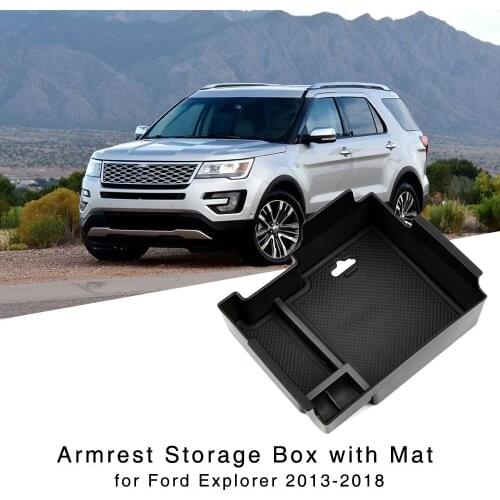 Armrest Storage Box for Ford Explorer 2013 2014 2015 2016 2017 2018 Central Console Glove Tray