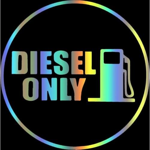 S50720# Various Sizes/Colors Car Stickers Vinyl Decal Diesel Only Sign Motorcycle Decorative Accessories Creative Laptop Helmet