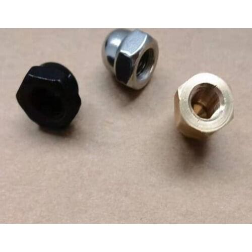 Hex Acorn Cap Nut M3~M12 Carbon Steel stainless steel /Black Zinc Plated/ brass Hexagon Cap Nuts Dome Cover Nuts Acorn Nuts