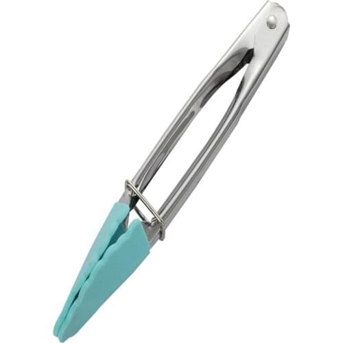 Silicone Food BBQ Grilling Tong Salad Bread Serving Tong Non-Stick Kitchen Barbecue Grilling Cooking Tong Kitchen Accessories