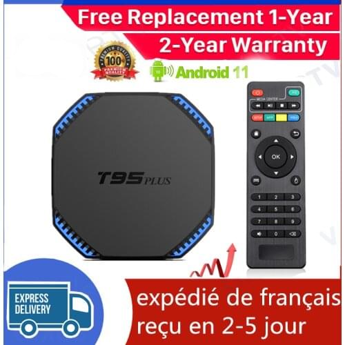 New IPTV Box T95 PLUS Android 11.0 TV box RK3566 4G 64G 4G 32G Media player OXY TV Smart Ip TV Set Top Box Ship from France