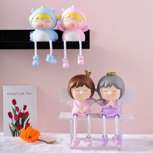 Home Decoration Ornaments Cute Hanging Feet Dolls Creative Living Room Home Furnishings Decorations Cartoon Girl Furnishings