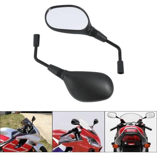 Motorcycle Universal M10 10mm Side Rear View Mirrors For Kawasaki Suzuki Honda CB500 CB600F