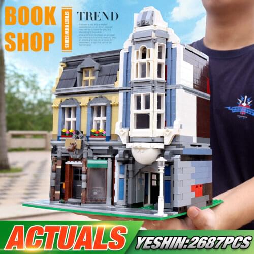 Yeshin 15009 Street Building Toys The 10185 Europe Green Grocer Compatible With MOC-18923 Building Blocks Kids Christmas Gift