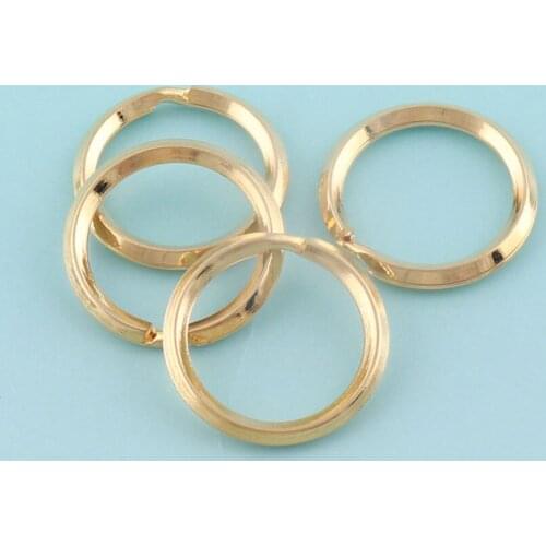 Gold color Keyrings 30pcs 20mm Split Rings Mini Jewelry rings Metal for Key Chain Jump rings Wholesale