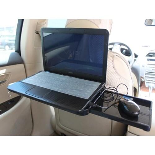 1pc Car Drawer Type Computer Desk With Mouse Disk Computer Frame Car Table Stand Holder Auto Beverage Storage Box