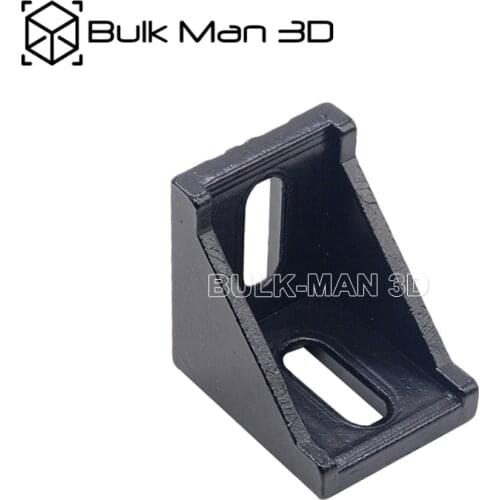 10pcs/Lot Black 90 Degree Cast Corner Bracket 28*35*35mm for V-Slot Profile 3030 Aluminum L Connector Corner Bracket