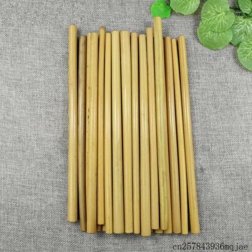 100pcs Reusable Bamboo Straws Organic Bamboo Drinking Straws Wood Straw for Party Bar Tools