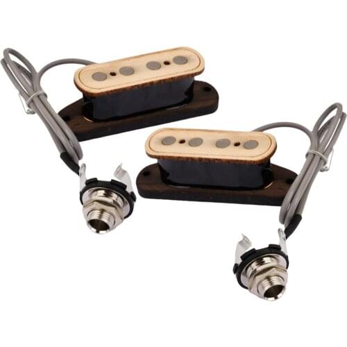 2x 4 String Cigar Box Guitar Pickup + Input Jack Cigar Box Guitar Parts