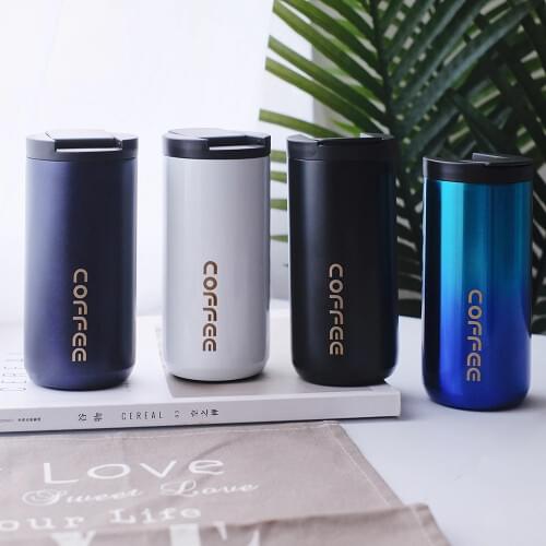 350ml/500ml Double Stainless steel 304 Coffee Mug Leak-Proof Thermos Mug Travel Thermal Cup Thermosmug For Gifts