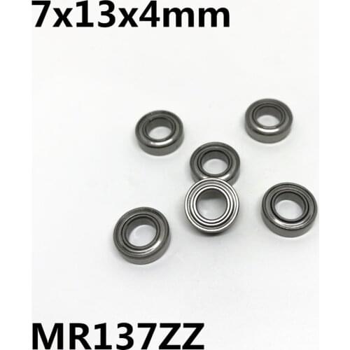 50Pcs MR137ZZ 7x13x4 mm Deep groove ball bearing Miniature bearing High quality MR137Z MR137