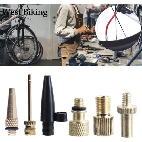 6 Pieces Brass Presta Schrader Adapter Tools, Bike Tire Adapters Presta Accessories Great performance