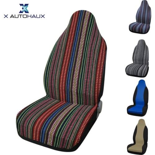 X Autohaux Univesal Front Or Whole Set Of Muti-color Auto Seat Cover For Interior Cold Winter Decoration Seat Protection Covers
