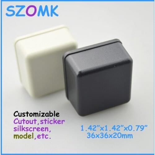 Free shipping custom abs plastic enclosure (4 pcs) 36*36*20mm good quality small plastic box enclosure plastic housing