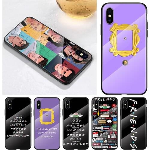 Friends TV series For Apple iPhone 12 11 8 7 6 6S XS XR SE X 2020 Pro Max Mini Plus Tempered Glass Phone Case