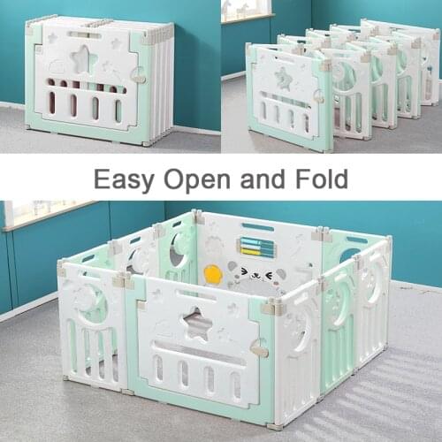 Baby Playpen Foldable Safety Barrier Children Ball Dry Pool Playground Fence Indoor Kids Play Center