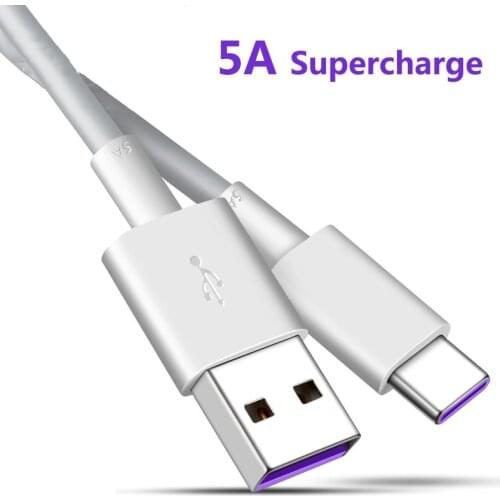 USB C Cable 5A 6A Quick Charge Type C Cable For Huawei Mate 40 P40 Pro Xiaomi Poco X3 M3 mi Fast Charging Data Cord Wire