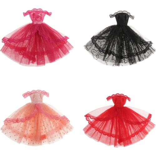 BJD Strapless Lace Dress for 1/6 Blythe Dollfie SD BB Dress Up Accessories