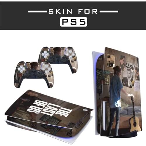 Last Style PS5 Disc Edition Skin Sticker for Playstation 5 Console & 2 Controllers Decal Vinyl Protective Skins Style 1