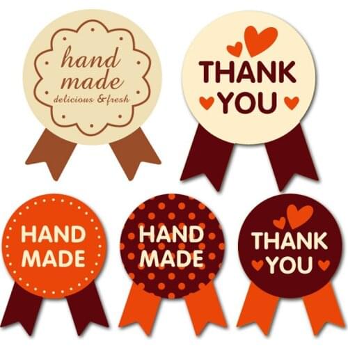 400pcs/lot Handmade Thank You Stickers scrapbooking for package adhesive thank you sticker seal labels stationery