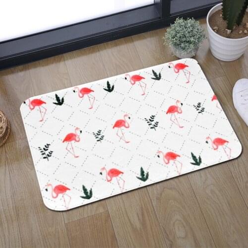 Flamingo Floor Mat Nordic Decoration Door Mat Bathroom Kitchen Bedroom Carpet Anti slip Floor Mat Area Rug For Living Room