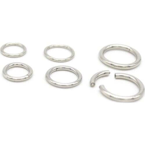 New Arrival 316L Surgical Steel Smooth Segment Ring Segment Captive Ring Fashion Body Jewelry 50pcs/lot Free Shipping Mixed Size