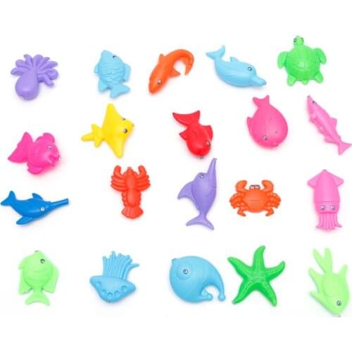 Educational Baby Child Kids Magnetic Fishing Rod Fish Model Toy Fun Game Gift