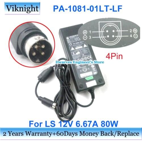 Genuine li shin 0219B1280 F10903-C 12V 80w 6.67A ac Adapter PA-1081-11 Power charger For ASUS PW201 LCD MONITOR CINTIQ UX21