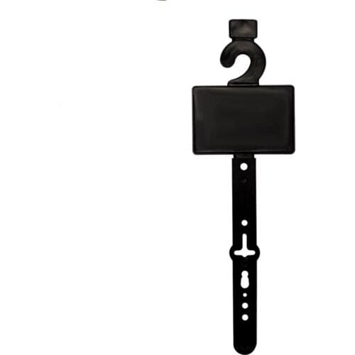 Customized Injection Plastic Hanger Fastener Shopping Mall Shoes Display Hook Black White Belt Snap Packaging Clasp