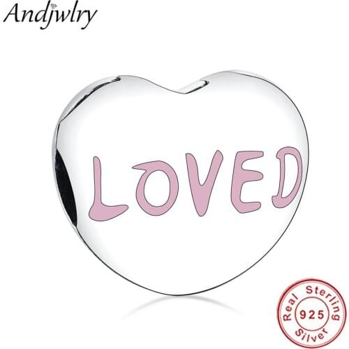 Fit Original Bracelet 925 Sterling Silver Beads Loved Heart Clip Charms Sliver Jewelry Making DIY Women Berloque