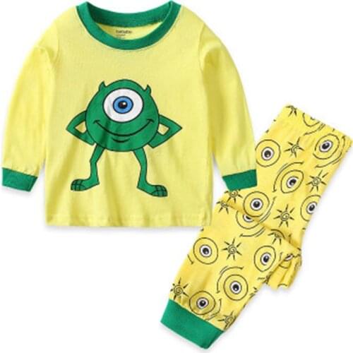 Girls Casual Pajamas Sets Children Cotton Home Sleepwear Clothing Sets Boys Cartoon Pijamas Sets Baby Kids Pyjamas Clothing Set