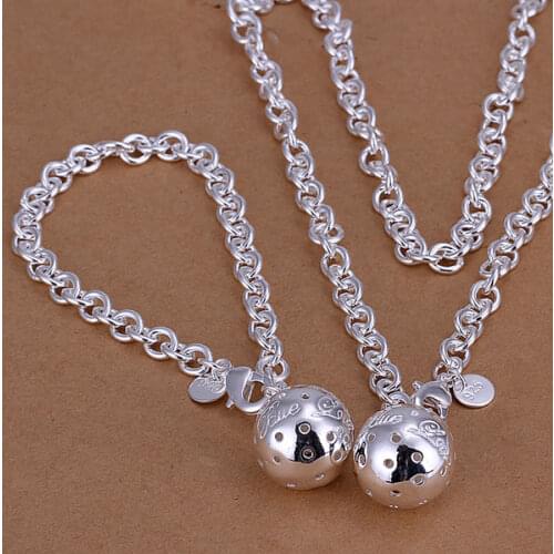 S057 Wholesale, free shipping jewelry set, fashion jewelry set Ball Two-Piece Jewelry Set