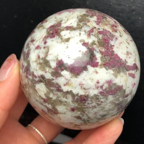 66mm Big Size Beautiful Natural Crystal Stone Sphere Ball Gemstone Great for Meditation Home Decoration Chakra Reiki Stone
