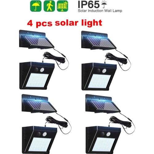 30 LED PIR Motion Sensor Lamps Outdoor Street Waterproof Wall Lights Garden Security Lampoptional seperable panel indoor home em