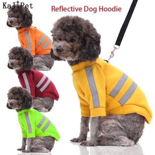 Reflective Night Safety Dog Clothes For Small Dogs Winter Warm Fashion Cat Clothes Pet Dog Clothes For Small Dogs Clothing Colla