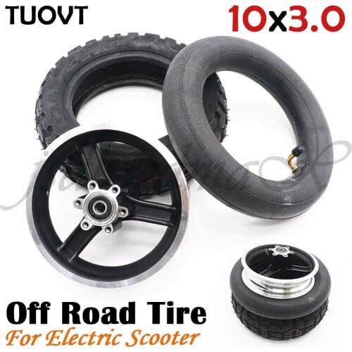 TUOVT 10*3.0 Vacuum Off-road Tyre hub 10x3.0 Electric Scooter Tubeless Tire 10 Inch Widening and Thickening Tire 80/65-6 255x80